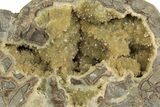 Yellow Crystal Filled Septarian Geode - Utah #204031-1